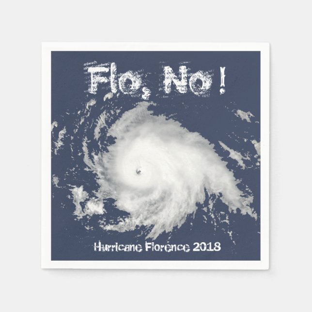 Flo, nej! Orkanen Florens 2018 Pappersservett (Framsidan)