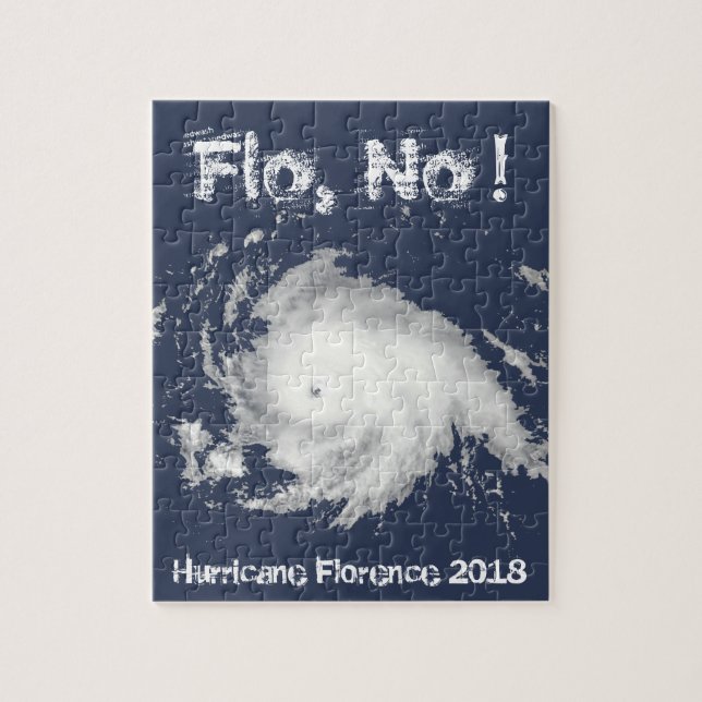 Flo, nej! Orkanen Florens 2018 Pussel (Vertikal)