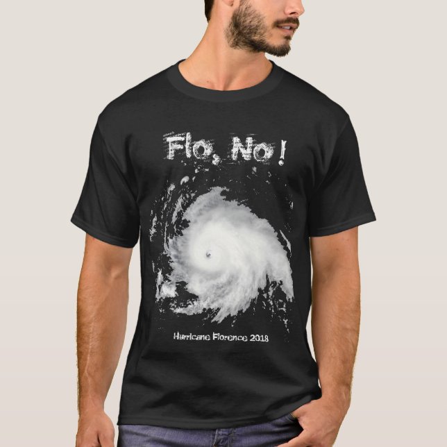 Flo, nej! Orkanen Florens 2018 T Shirt (Framsida)