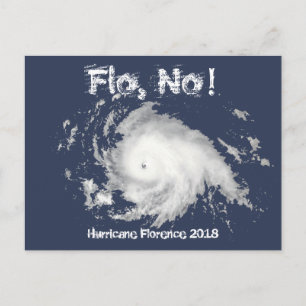 Flo, nej! Orkanen Florens 2018 Vykort
