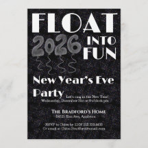 Float into Fun New Year’s Eve Invitation