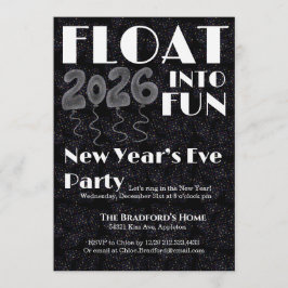 Float into Fun New Year’s Eve Invitation Inbjudningar
