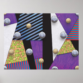 Floaters - Vaporwave Abstrakt Surrealist Art Poster