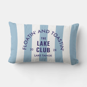 Floatin" och Toastin" Sjö Klubben Blue Rand Lumbarkudde