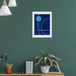 Floating Circles 11 Abstract Design Poster