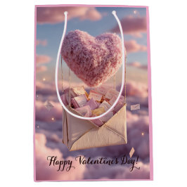 Floating Heart of Love Letters Design Postcard