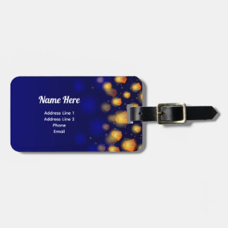 Floating Lantern Family Vacation Luggage Tag Bagagebricka