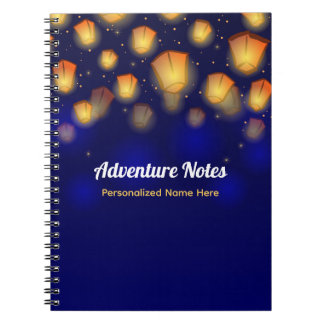 Floating Lantern Vacation Travel Journal Anteckningsbok