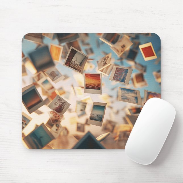 Floating Polaroid Memories Musmatta (Med mus)