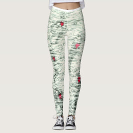Floatingheart damasker som är designad vid leggings