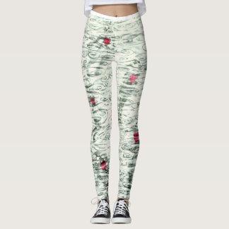 Floatingheart damasker som är designad vid leggings