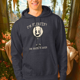 Floatin'on Good Vibes - Playful Balloon Hoodie