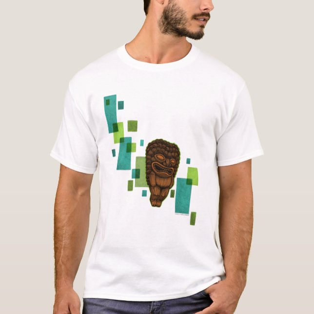 Floaty Tiki T-tröja T Shirt (Framsida)