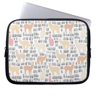 Flock av Alpacasmönster Laptop Fodral