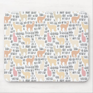 Flock av Alpacasmönster Musmatta