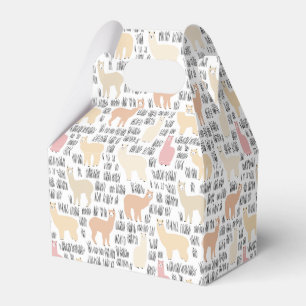 Flock av Alpacasmönster Presentaskar