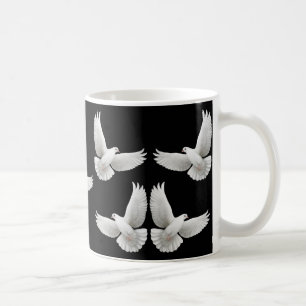 Flock av duvamuggen kaffemugg