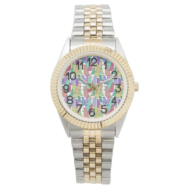 Flock av fåglar armbandsur (Framsida)