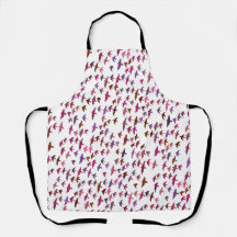 Flock av fåglar i Rosa och Lila