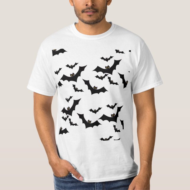 flock av fladdermöss t-shirt (Framsida)