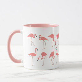 Flock av flamingos mugg