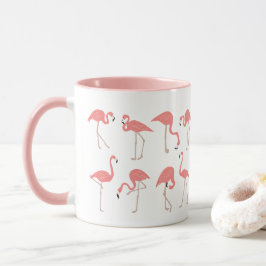 Flock av flamingos mugg
