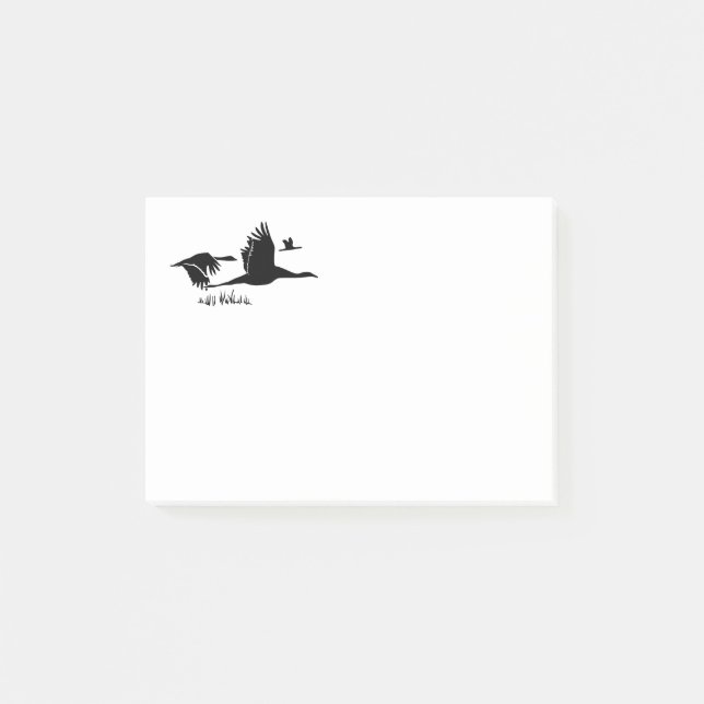 Flock av gäss post-it block (Framsida)