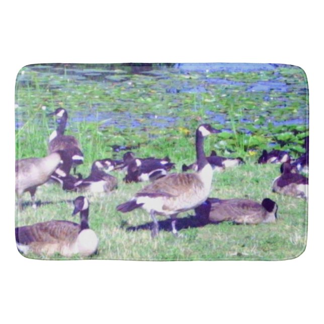 Flock av Geese Bath Mat Badrumsmatta (Framsidan)