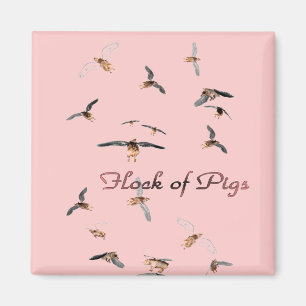 Flock av grismagneten magnet
