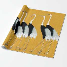 FLOCK AV JAPANESSKA CRANES PRESENTPAPPER