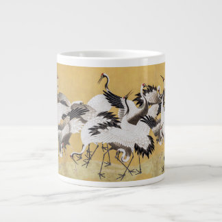 Flock av tranor (höger sida) av Ishida Yutei Jumbo Mugg