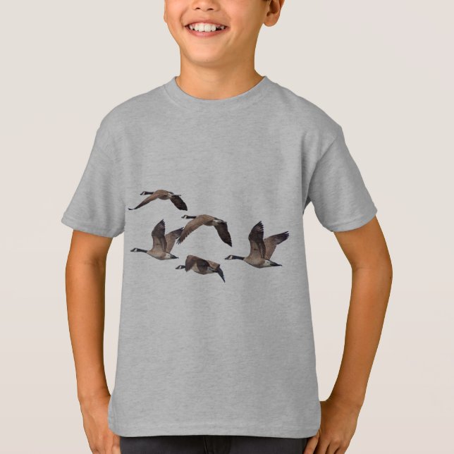 Flock av vildgäss t shirt (Framsida)