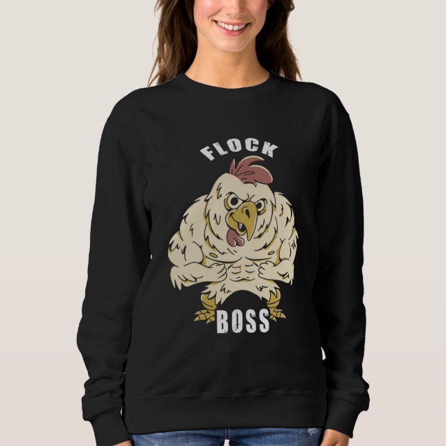Flock Boss flock Boss Huhn Love  Roosters T Shirt (Framsida)