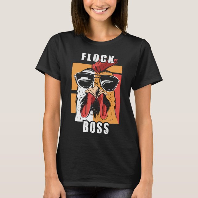 Flock Chef flock Chef Huhn Kärlek Tuppar 2 T Shirt (Framsida)