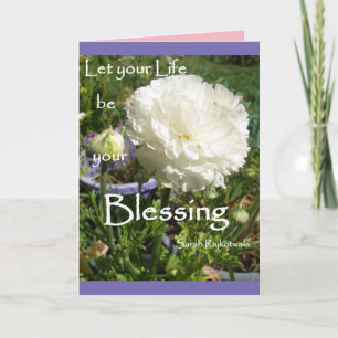 FLOCK FÖR Blommigt för inspirationell offertövergå Kort