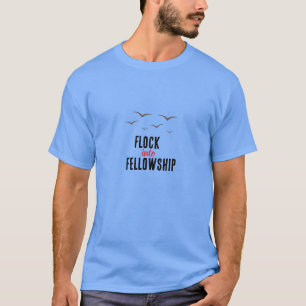 Flock into Fellowship T-Shirt Elegant gyllene ty