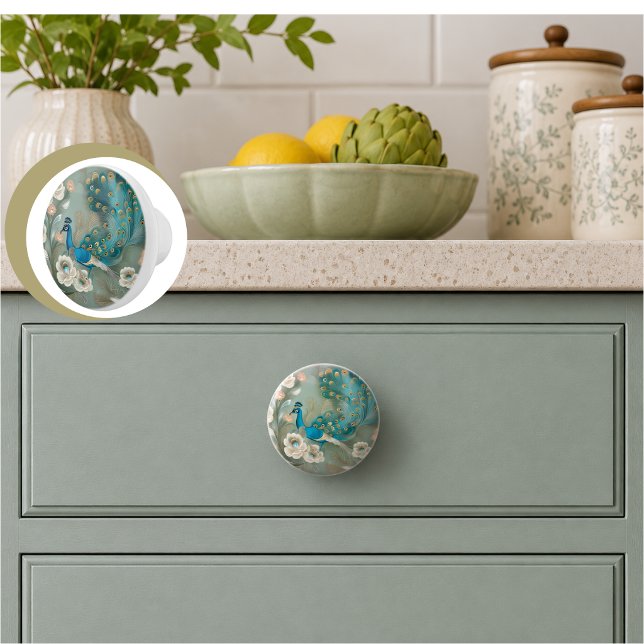 Flock of Gold  Knopp (Flock of Gold Ceramic Knob
)