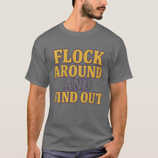 FLOCK RUNT OCH HITTA UT T SHIRT