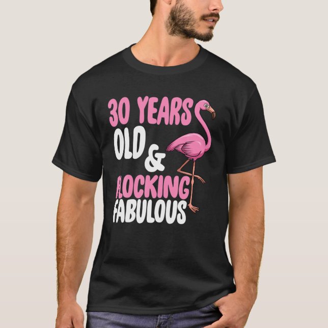Flockande fyllig 40:e födelsedag Srt Funny Rosa F T Shirt (Framsida)