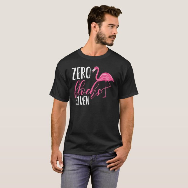 Flockar som nolla ges den roliga tee shirt (Hel framsida)