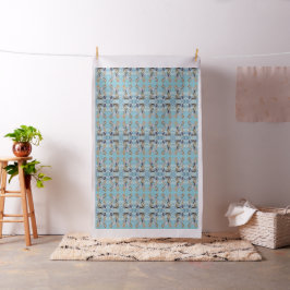 Flocken av angel Cats Fabric Tyg