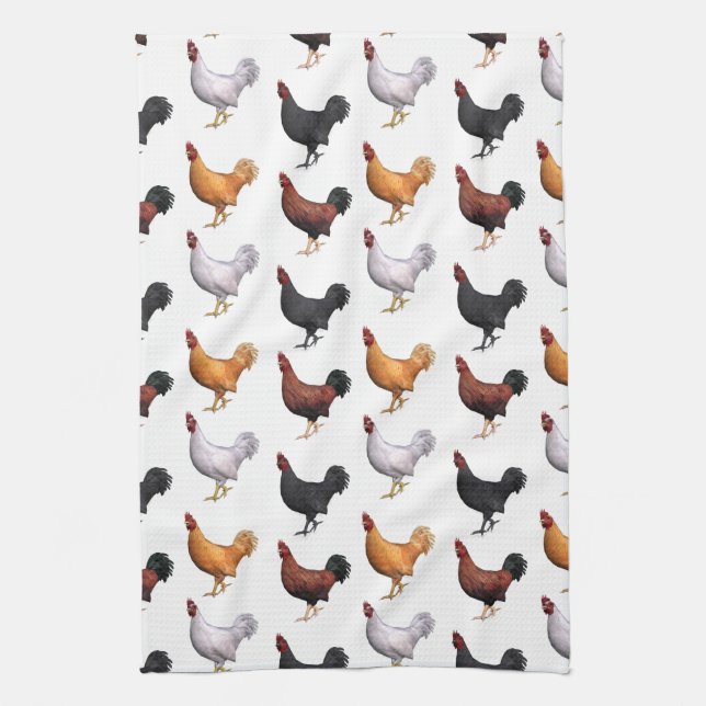 Flocket Tuppar Kökshandduk (Vertikal)