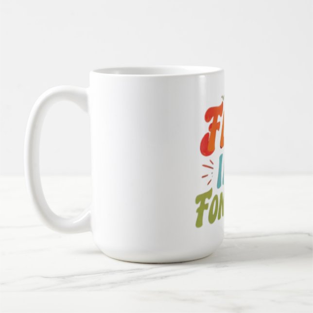 Flockning till fondhet kaffemugg (Vänster)