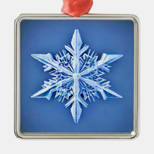 Flocon de neige - snowflake julgransprydnad metall