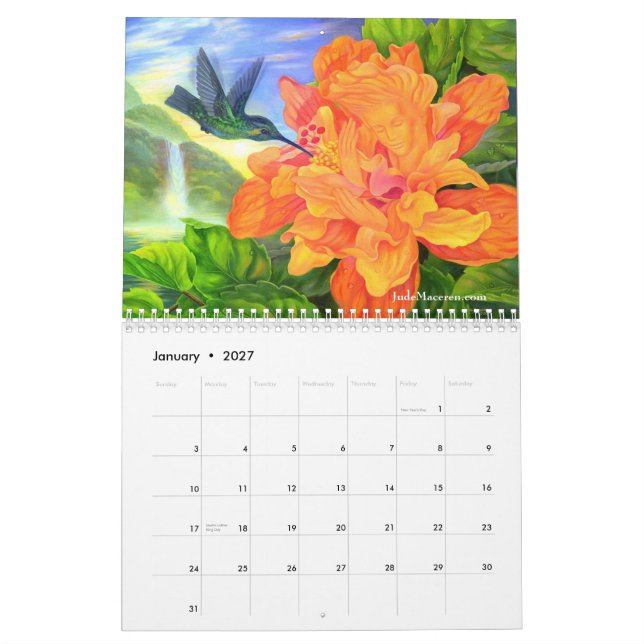 Flod av livkalenderkalendern 2009 kalender (Jan 2027)