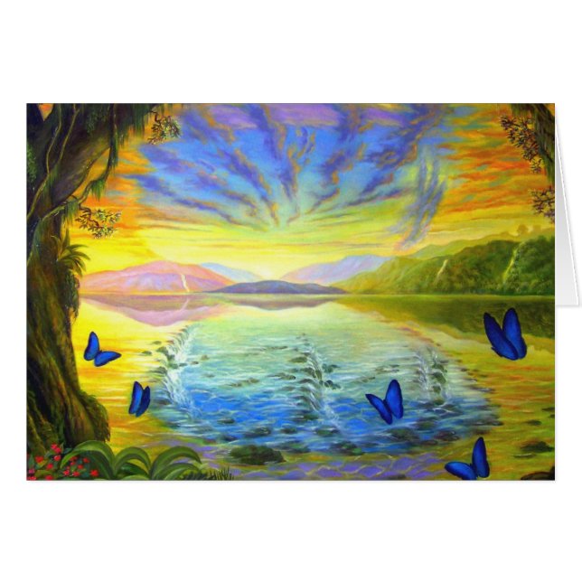 Flod av livkortet - flod 173 av liv hälsningskort (Framsidan Horizontal)