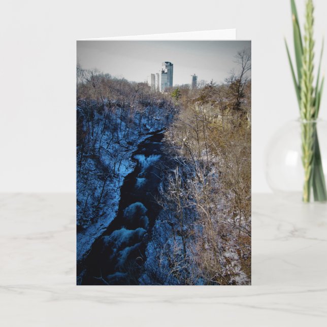 "Flöd bort!" Julkort Kort (Framsida)