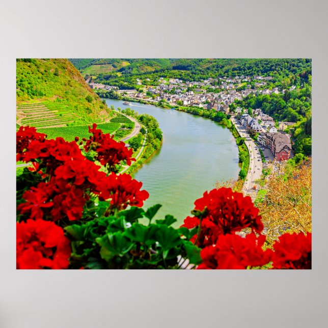 Flod i Cochem, Tyskland, Poster (Framsidan)