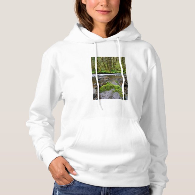 Flod i grön skog, Oregon Tee (Framsida)