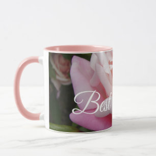 FLOD Morsa, vacker Rosa ros bästa Mugg